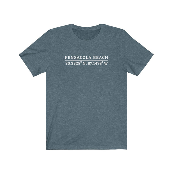 Pensacola Beach Coordinates Unisex Jersey Short Sleeve Tee