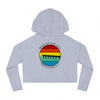 Retro Pier Women’s Cropped Hooded Sweatshirt