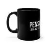 PENSAlocal Black mug 11oz