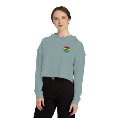 Retro Pier Women’s Cropped Hooded Sweatshirt