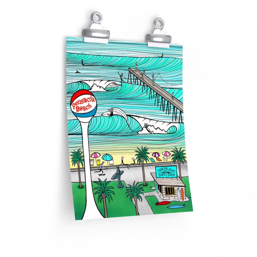 Jonas Pensacola Beach Poster - Innerlight Surf Shop