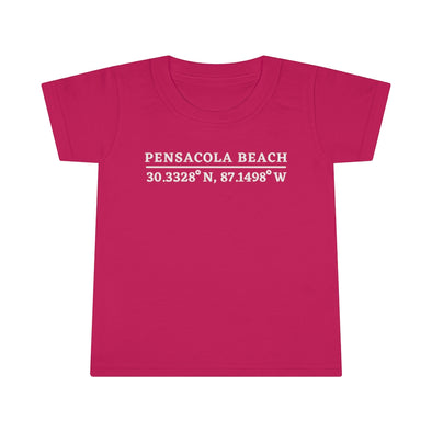 Pensacola Beach Coordinates Toddler T-shirt