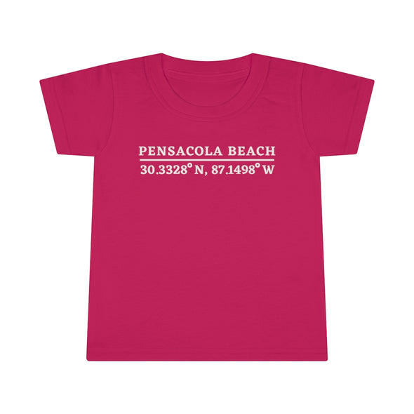 Pensacola Beach Coordinates Toddler T-shirt