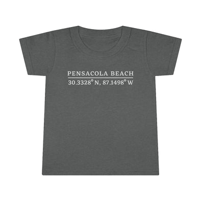 Pensacola Beach Coordinates Toddler T-shirt